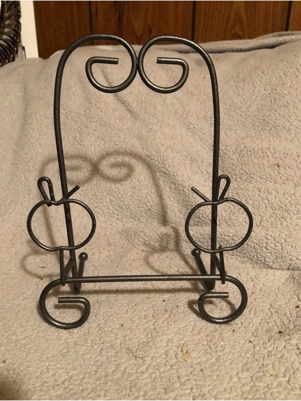 Black Metal Decorative Plate and Art Display Easel - Unbranded